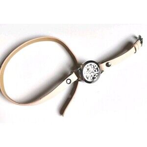 Women’s Pink Faux Leather Silver Charm Wrap Bracelet Tree of Life Hollow